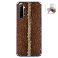 Funda Gel Tpu para Realme 6 diseño Cuero 01 Dibujos