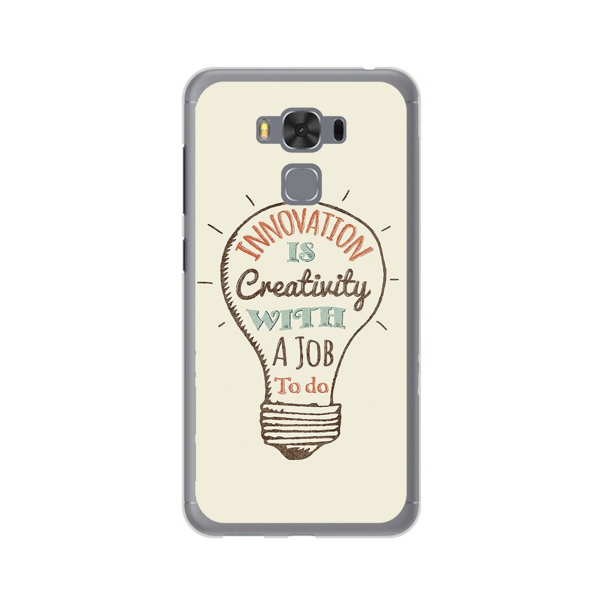 Funda Gel Tpu para Asus Zenfone 3 Max 5.5" Zc553Kl Diseño Creativity Dibujos