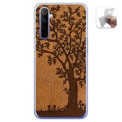 Funda Gel Tpu para Realme 6 diseño Cuero 03 Dibujos
