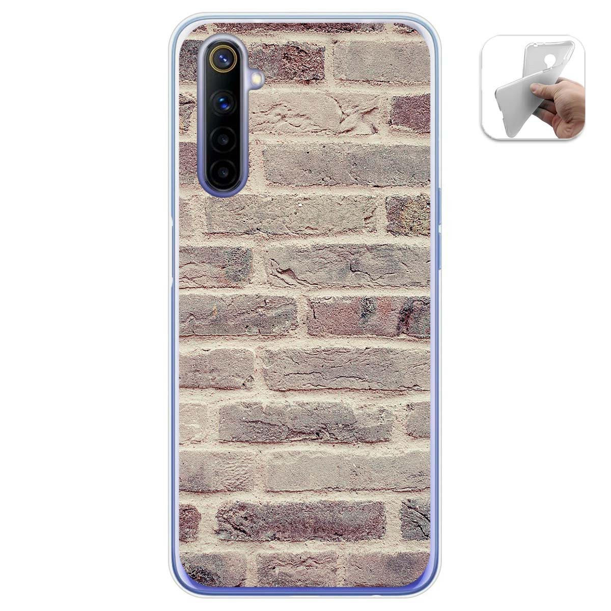 Funda Gel Tpu para Realme 6 diseño Ladrillo 01 Dibujos