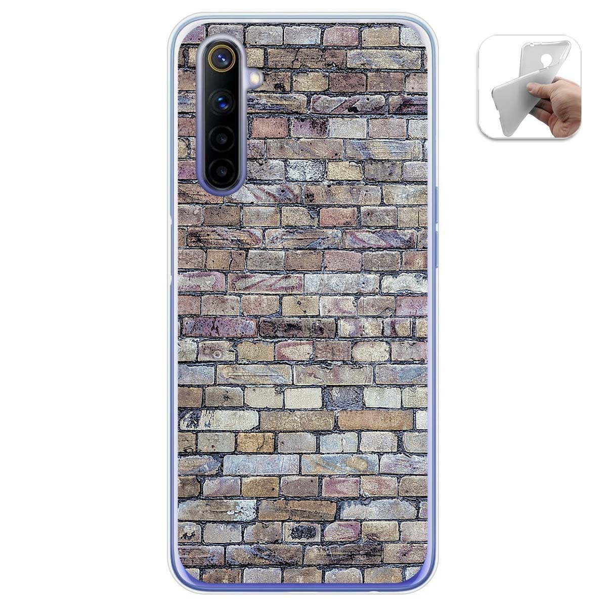 Funda Gel Tpu para Realme 6 diseño Ladrillo 02 Dibujos