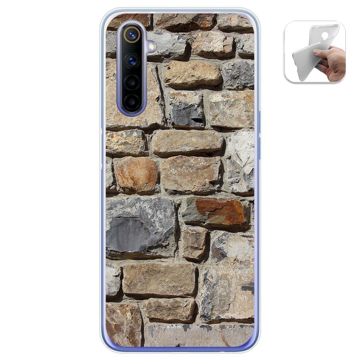 Funda Gel Tpu para Realme 6 diseño Ladrillo 03 Dibujos