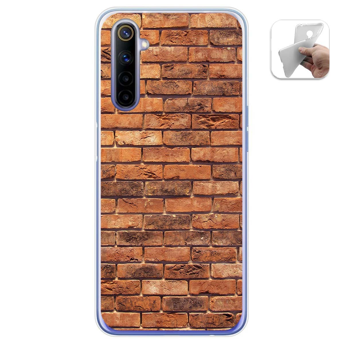 Funda Gel Tpu para Realme 6 diseño Ladrillo 04 Dibujos