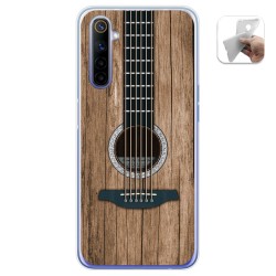 Funda Gel Tpu para Realme 6 diseño Madera 11 Dibujos