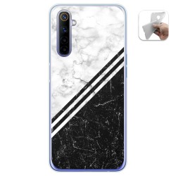 Funda Gel Tpu para Realme 6 diseño Mármol 01 Dibujos