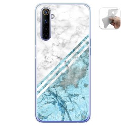Funda Gel Tpu para Realme 6 diseño Mármol 02 Dibujos