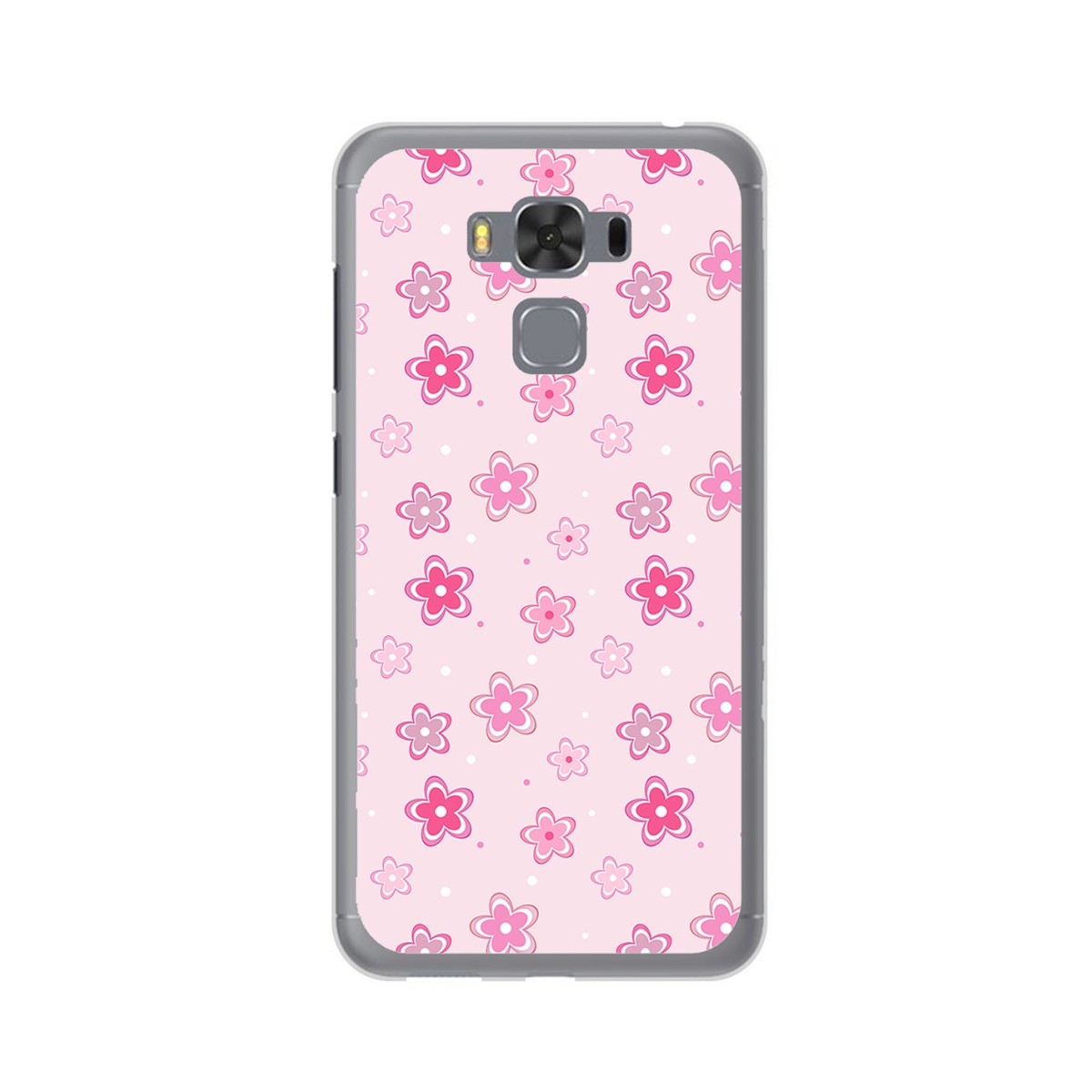 Funda Gel Tpu para Asus Zenfone 3 Max 5.5" Zc553Kl Diseño Flores Dibujos