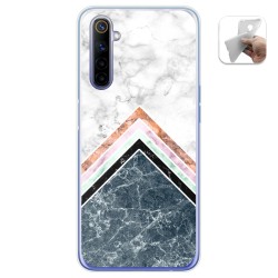 Funda Gel Tpu para Realme 6 diseño Mármol 05 Dibujos