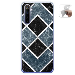 Funda Gel Tpu para Realme 6 diseño Mármol 06 Dibujos