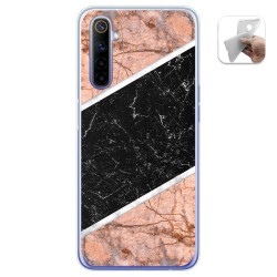 Funda Gel Tpu para Realme 6 diseño Mármol 07 Dibujos