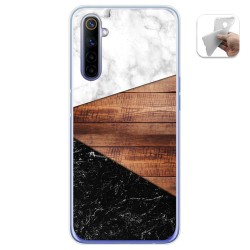 Funda Gel Tpu para Realme 6 diseño Mármol 11 Dibujos