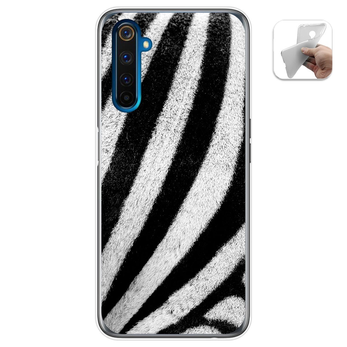 Funda Gel Tpu para Realme 6 Pro diseño Animal 02 Dibujos