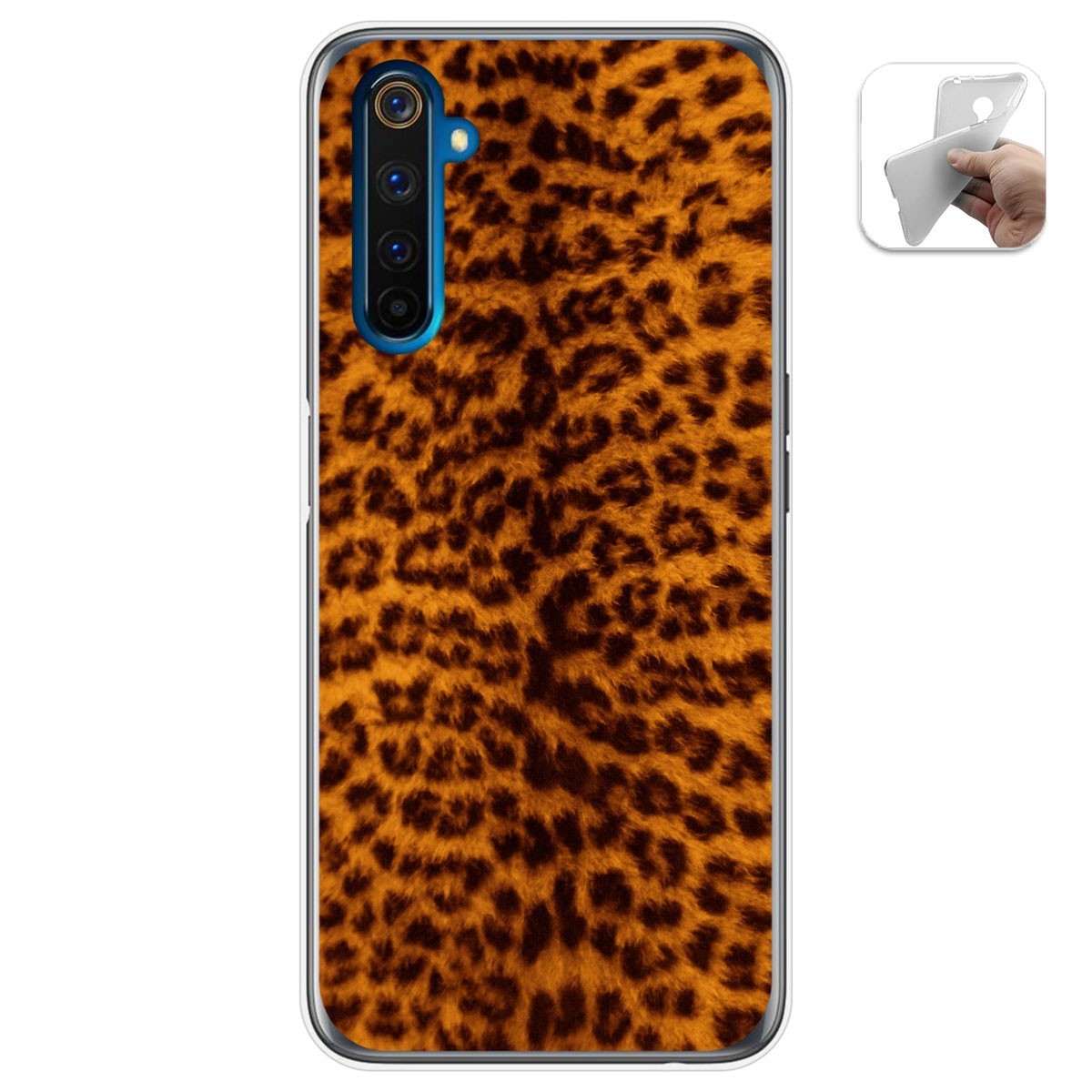 Funda Gel Tpu para Realme 6 Pro diseño Animal 03 Dibujos