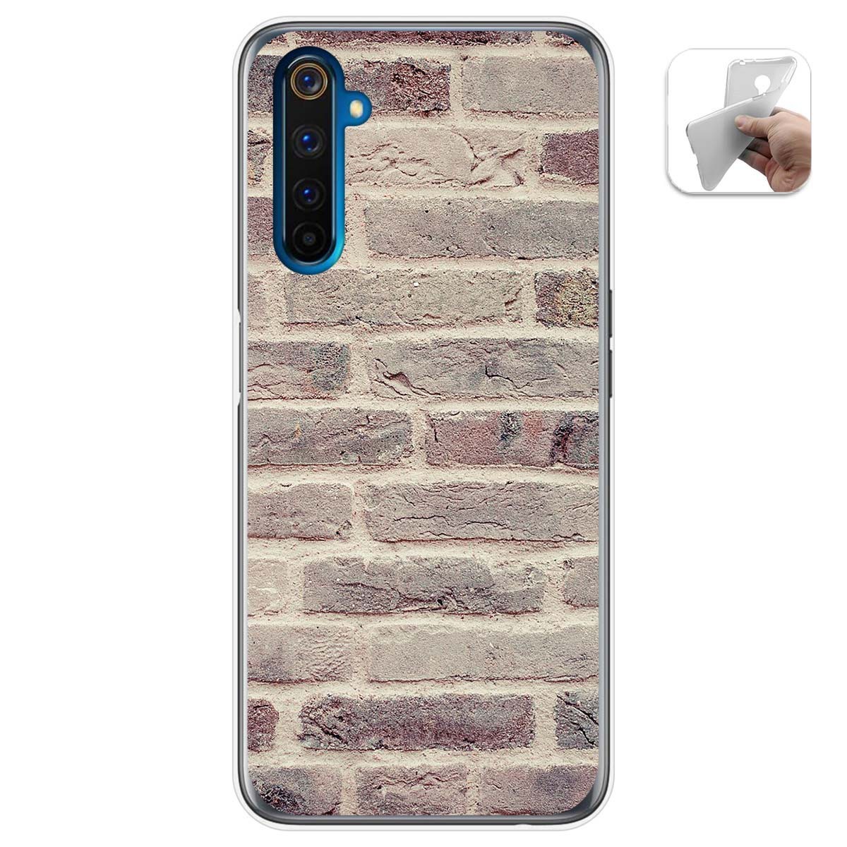 Funda Gel Tpu para Realme 6 Pro diseño Ladrillo 01 Dibujos