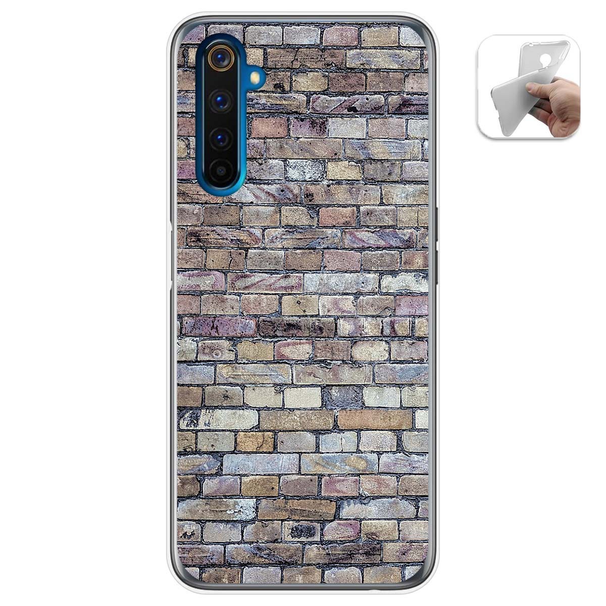 Funda Gel Tpu para Realme 6 Pro diseño Ladrillo 02 Dibujos