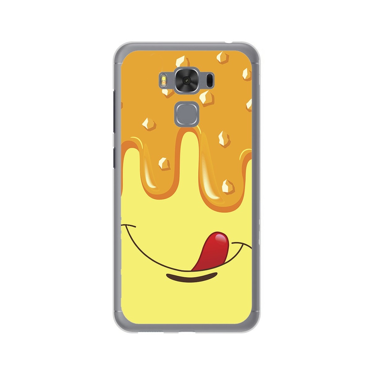 Funda Gel Tpu para Asus Zenfone 3 Max 5.5" Zc553Kl Diseño Helado Vainilla Dibujos