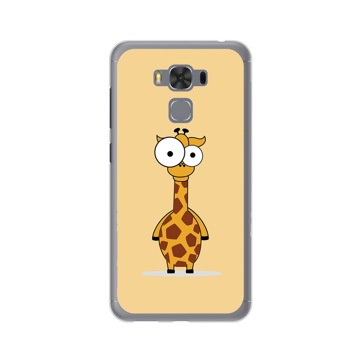 Funda Gel Tpu para Asus Zenfone 3 Max 5.5" Zc553Kl Diseño Jirafa Dibujos