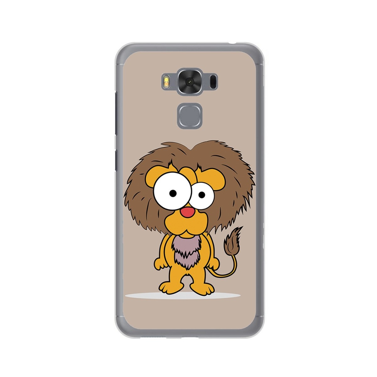 Funda Gel Tpu para Asus Zenfone 3 Max 5.5" Zc553Kl Diseño Leon Dibujos