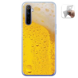 Funda Gel Tpu para Realme 6 diseño Cerveza Dibujos