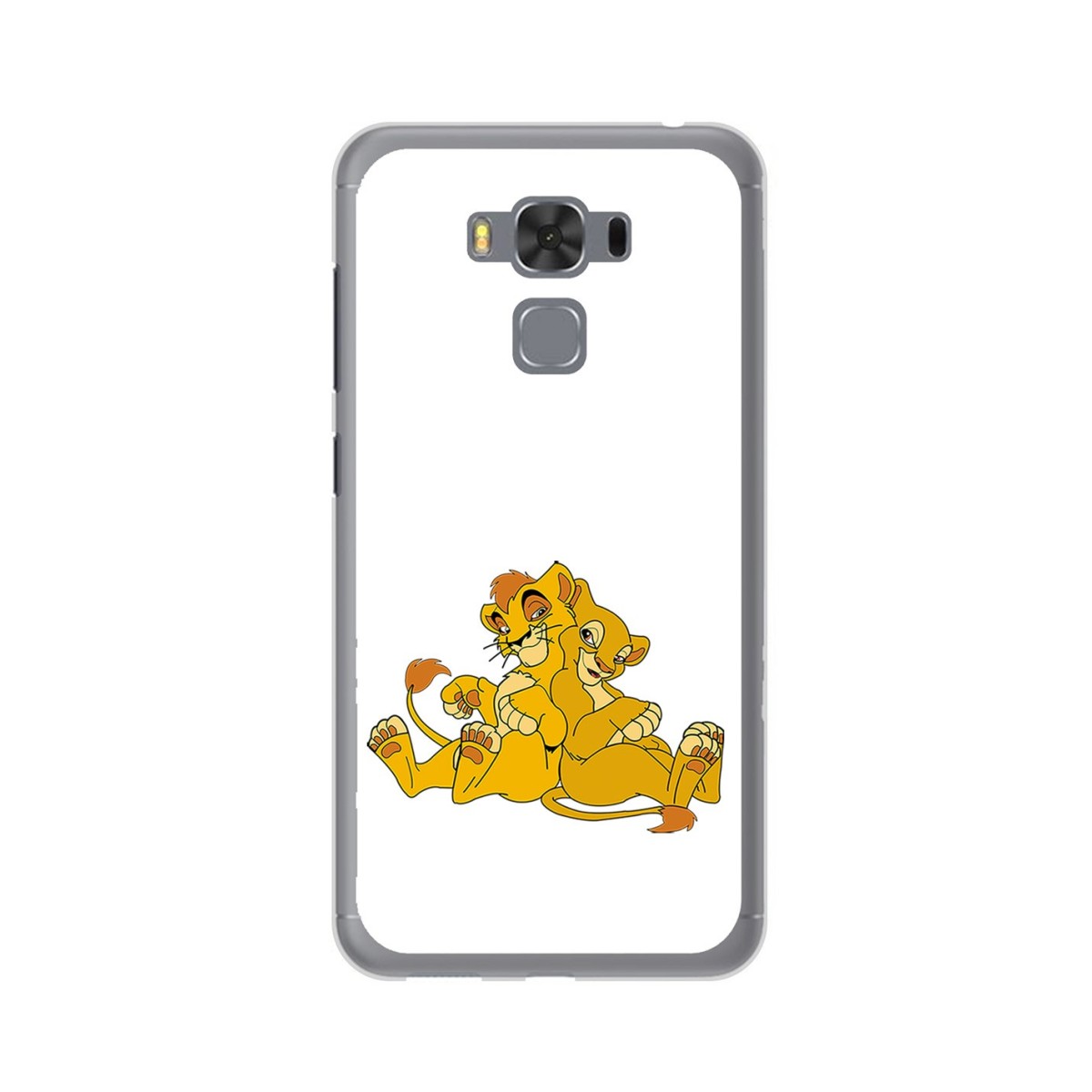 Funda Gel Tpu para Asus Zenfone 3 Max 5.5" Zc553Kl Diseño Leones Dibujos