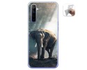 Funda Gel Tpu para Realme 6 diseño Elefante Dibujos