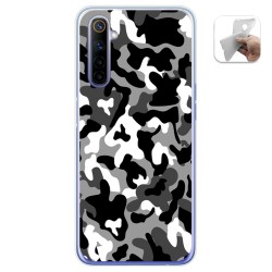 Funda Gel Tpu para Realme 6 diseño Snow Camuflaje Dibujos
