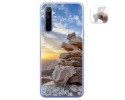 Funda Gel Tpu para Realme 6 diseño Sunset Dibujos