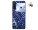 Funda Gel Tpu para Realme 6 Pro diseño Circuito Dibujos