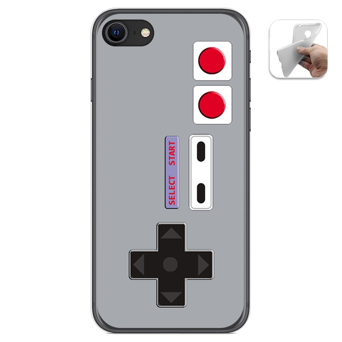 Funda Gel Tpu para Iphone SE 2020 diseño Consola Dibujos