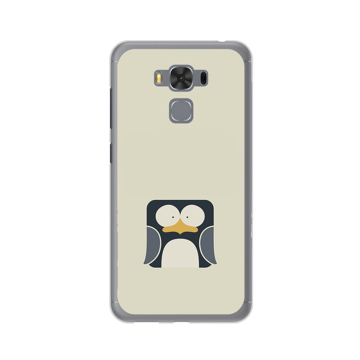 Funda Gel Tpu para Asus Zenfone 3 Max 5.5" Zc553Kl Diseño Pingüino Dibujos
