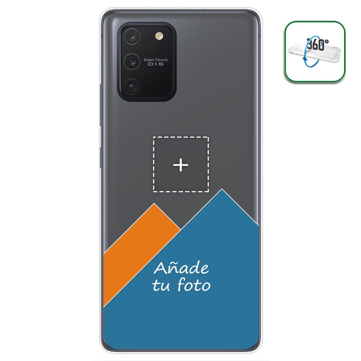 Personaliza tu Funda Pc + Tpu 360 con tu Fotografia para Samsung Galaxy S10 Lite dibujo personalizada