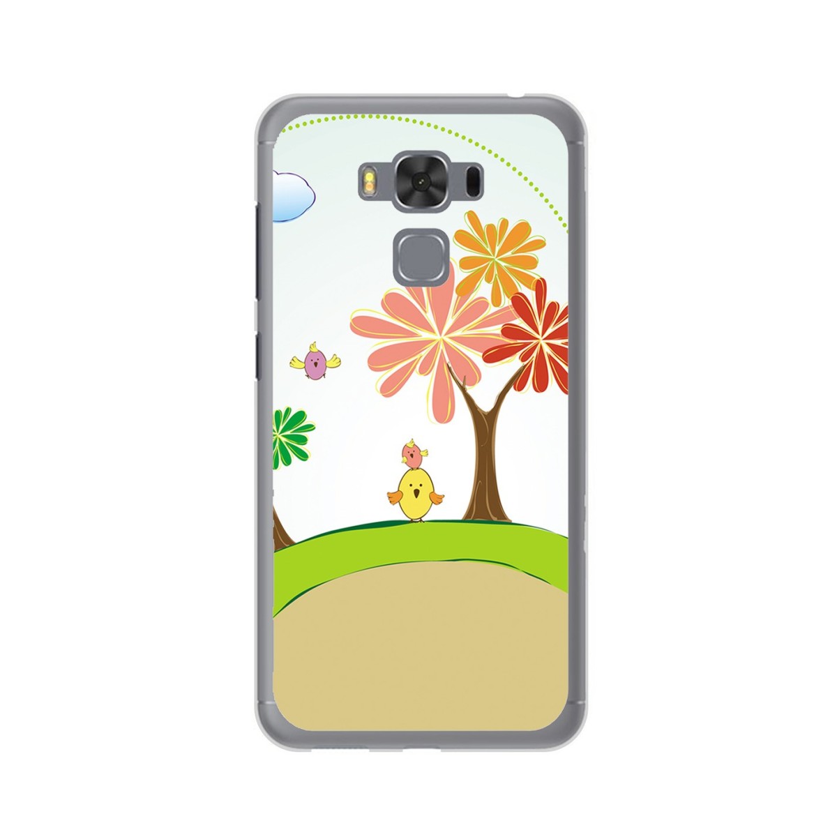 Funda Gel Tpu para Asus Zenfone 3 Max 5.5" Zc553Kl Diseño Primavera Dibujos