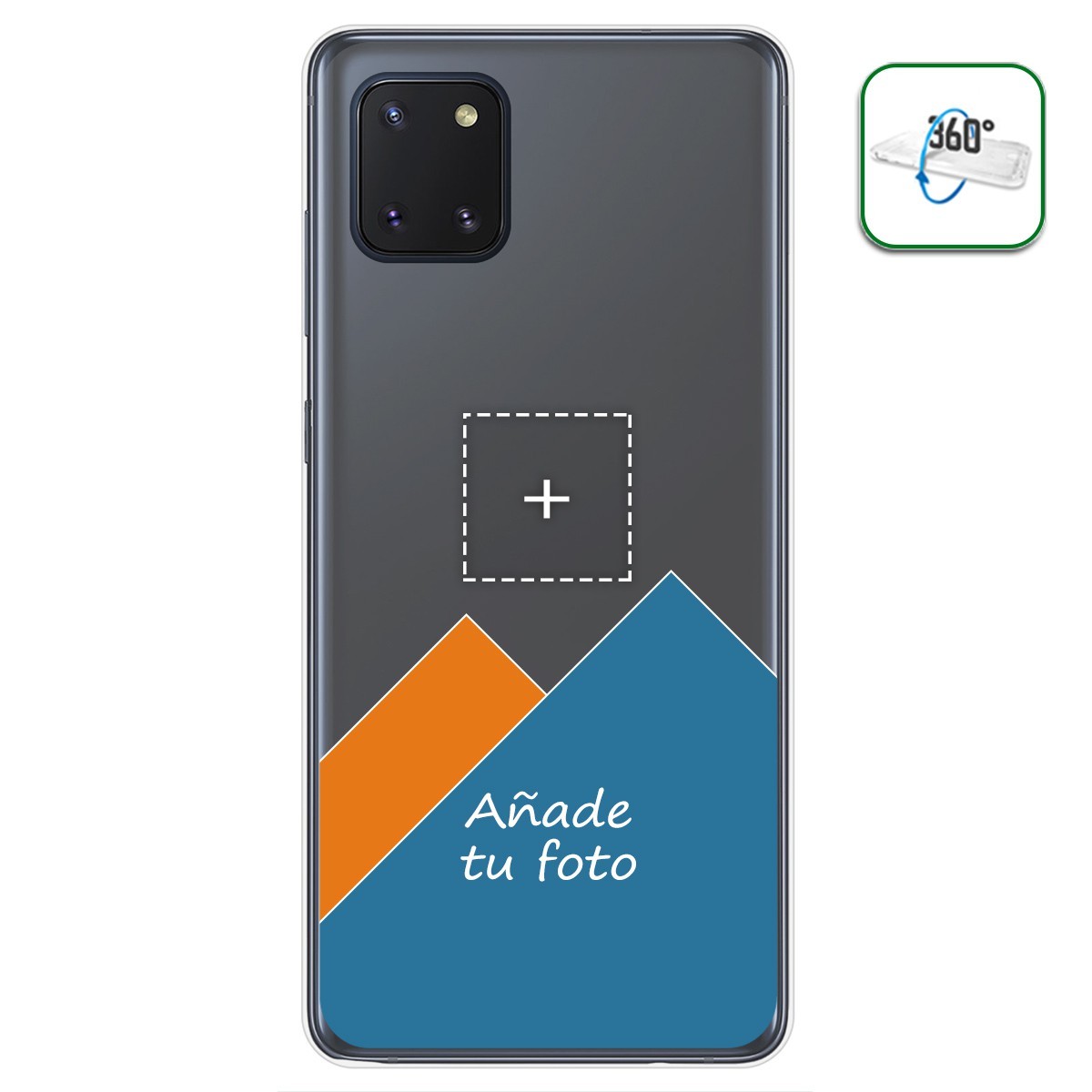 Personaliza tu Funda Pc + Tpu 360 con tu Fotografia para Samsung Galaxy Note 10 Lite dibujo personalizada