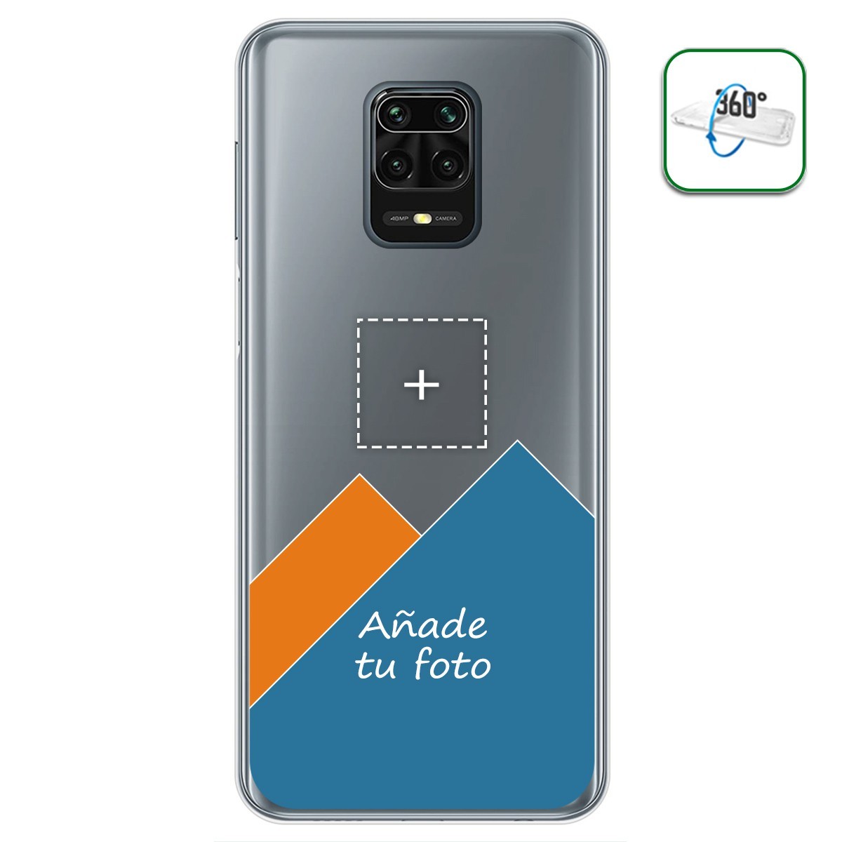 Personaliza tu Funda Pc + Tpu 360 con tu Fotografia para Xiaomi Redmi Note 9S / Note 9 Pro dibujo personalizada
