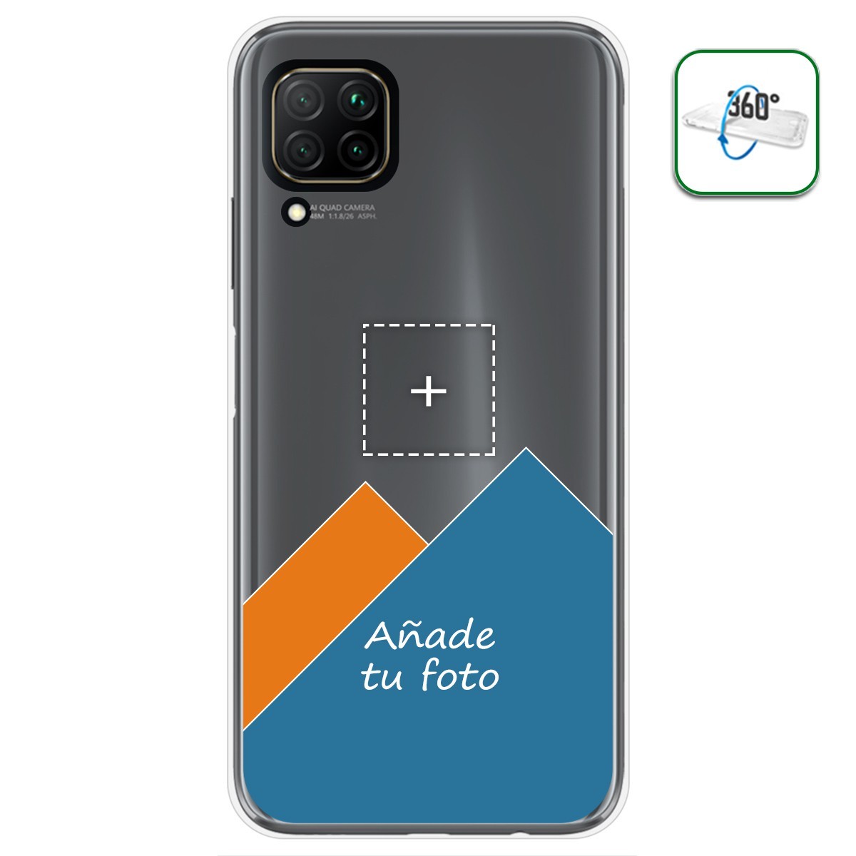 Personaliza tu Funda Pc + Tpu 360 con tu Fotografia para Huawei P40 Lite dibujo personalizada