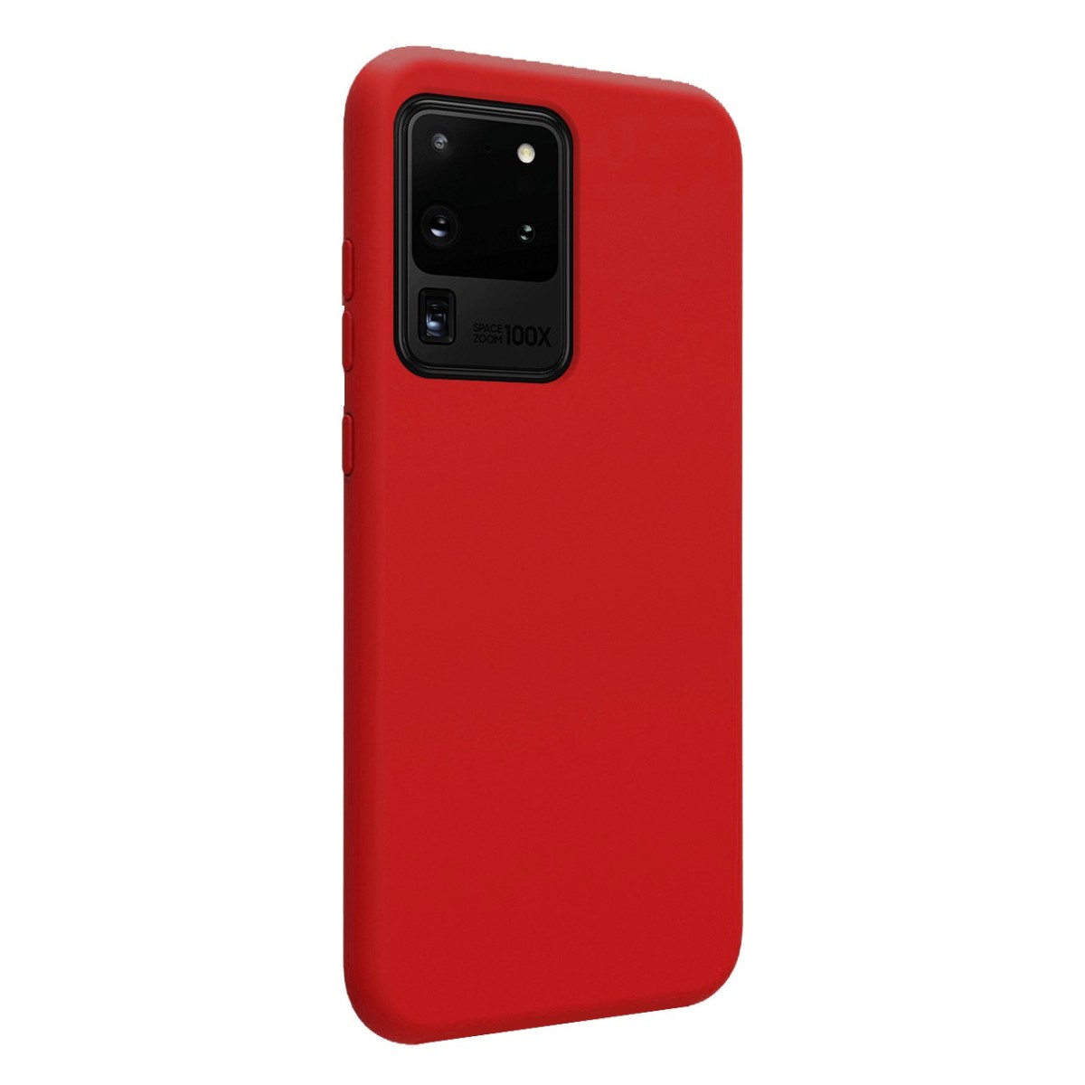Funda Silicona Líquida Ultra Suave para Samsung Galaxy S20 Ultra color Roja