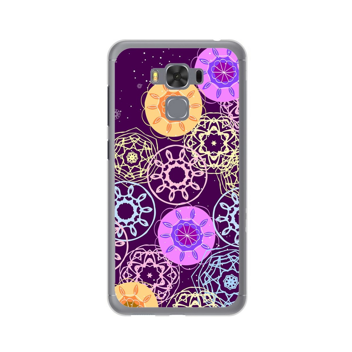 Funda Gel Tpu para Asus Zenfone 3 Max 5.5" Zc553Kl Diseño Radial Dibujos