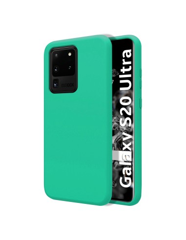 Funda Silicona Líquida Ultra Suave para Samsung Galaxy S20 Ultra color Verde