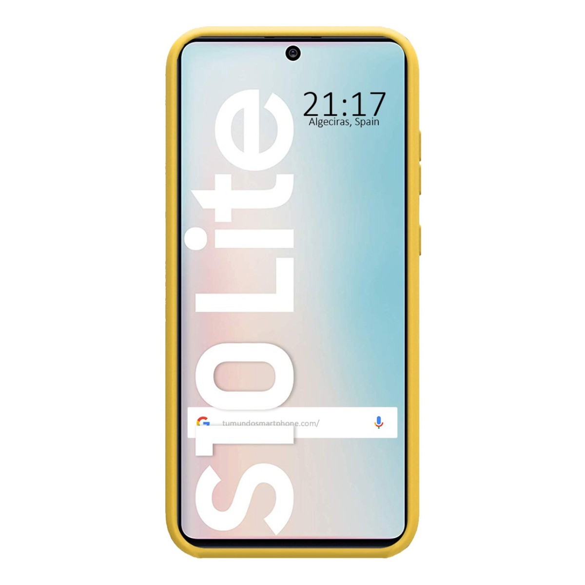 Funda Silicona Líquida Ultra Suave para Samsung Galaxy S10 Lite color Amarilla