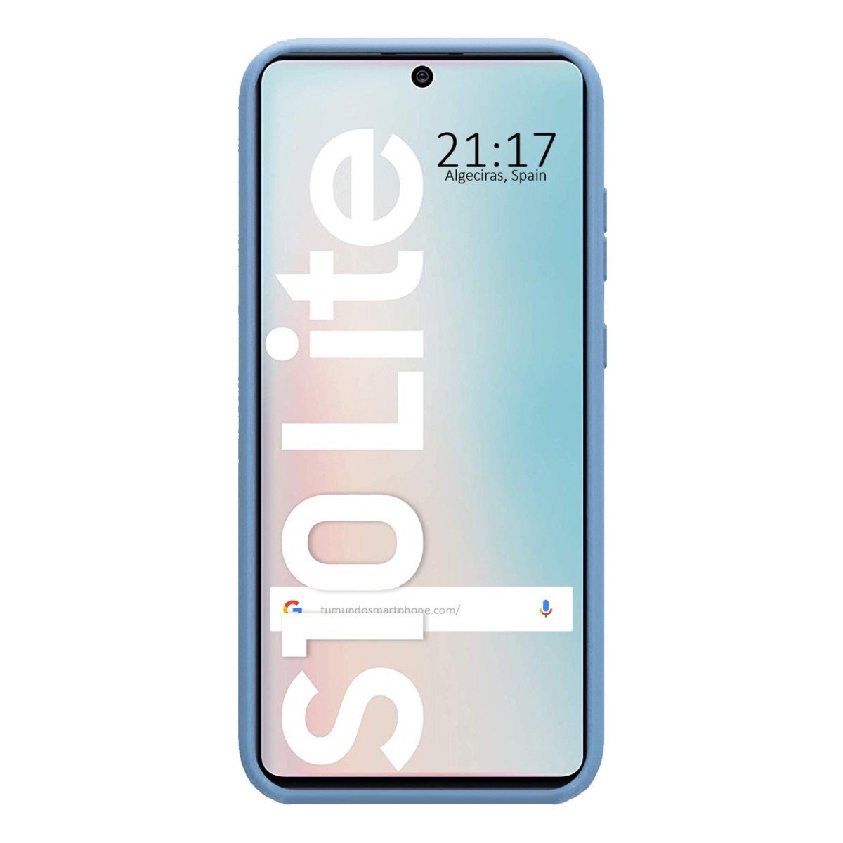 Funda Silicona Líquida Ultra Suave para Samsung Galaxy S10 Lite color Azul Celeste