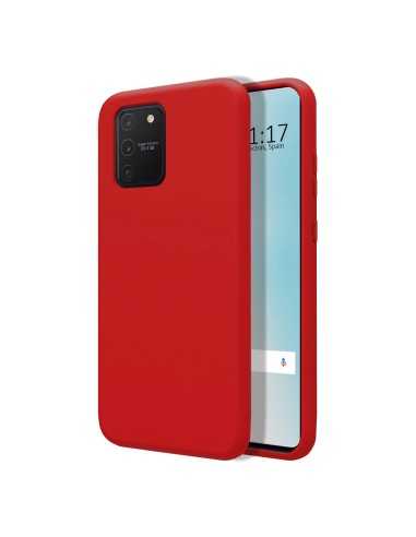 Funda Silicona Líquida Ultra Suave para Samsung Galaxy S10 Lite color Roja