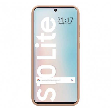 Funda Silicona Líquida Ultra Suave para Samsung Galaxy S10 Lite color Rosa