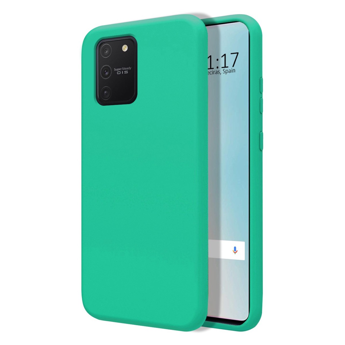 Funda Silicona Líquida Ultra Suave para Samsung Galaxy S10 Lite color Verde