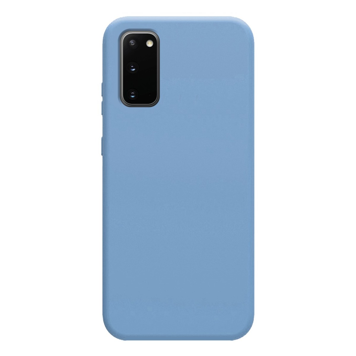 Funda Silicona Líquida Ultra Suave para Samsung Galaxy S20 color Azul Celeste