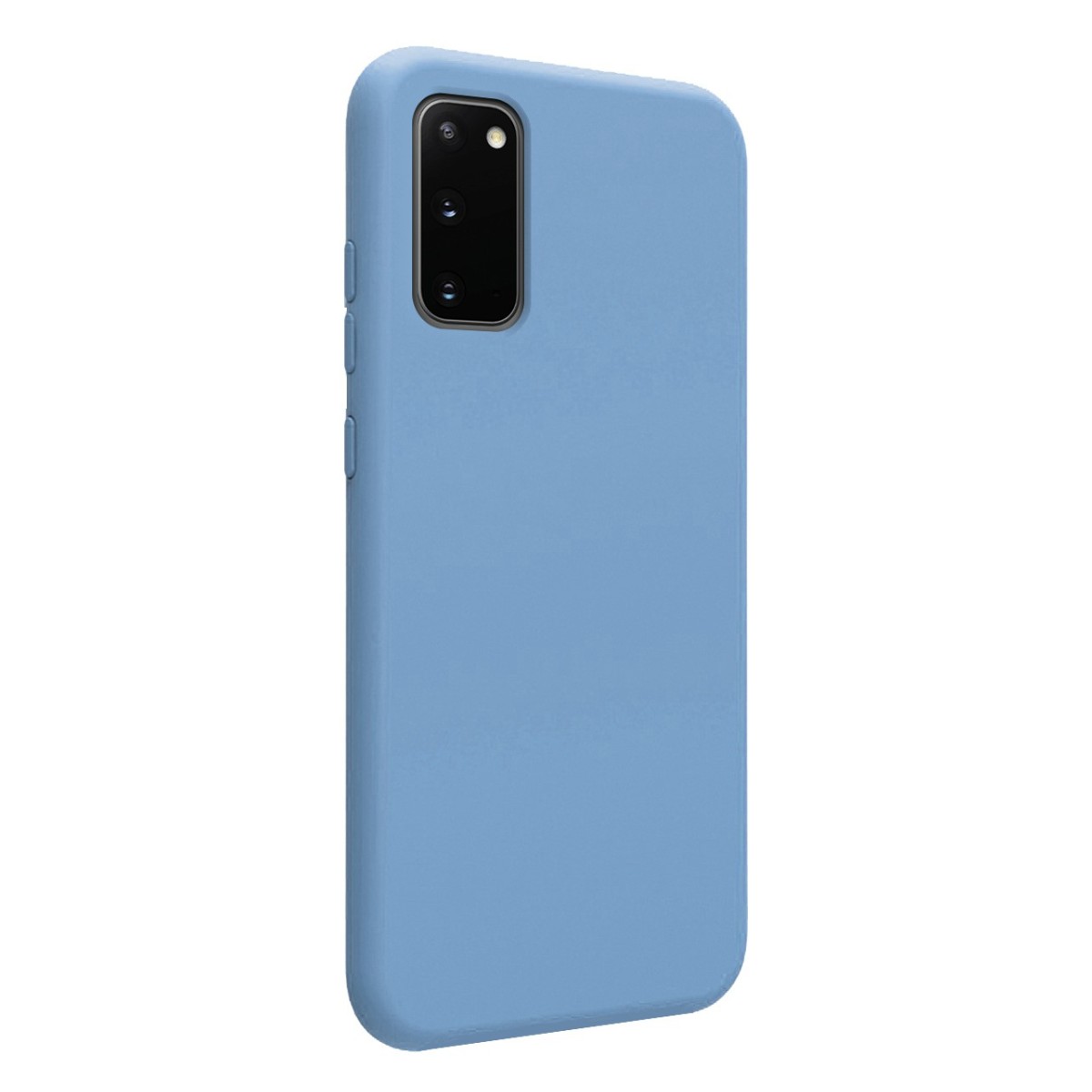 Funda Silicona Líquida Ultra Suave para Samsung Galaxy S20 color Azul Celeste