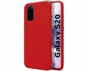 Funda Silicona Líquida Ultra Suave para Samsung Galaxy S20 color Roja
