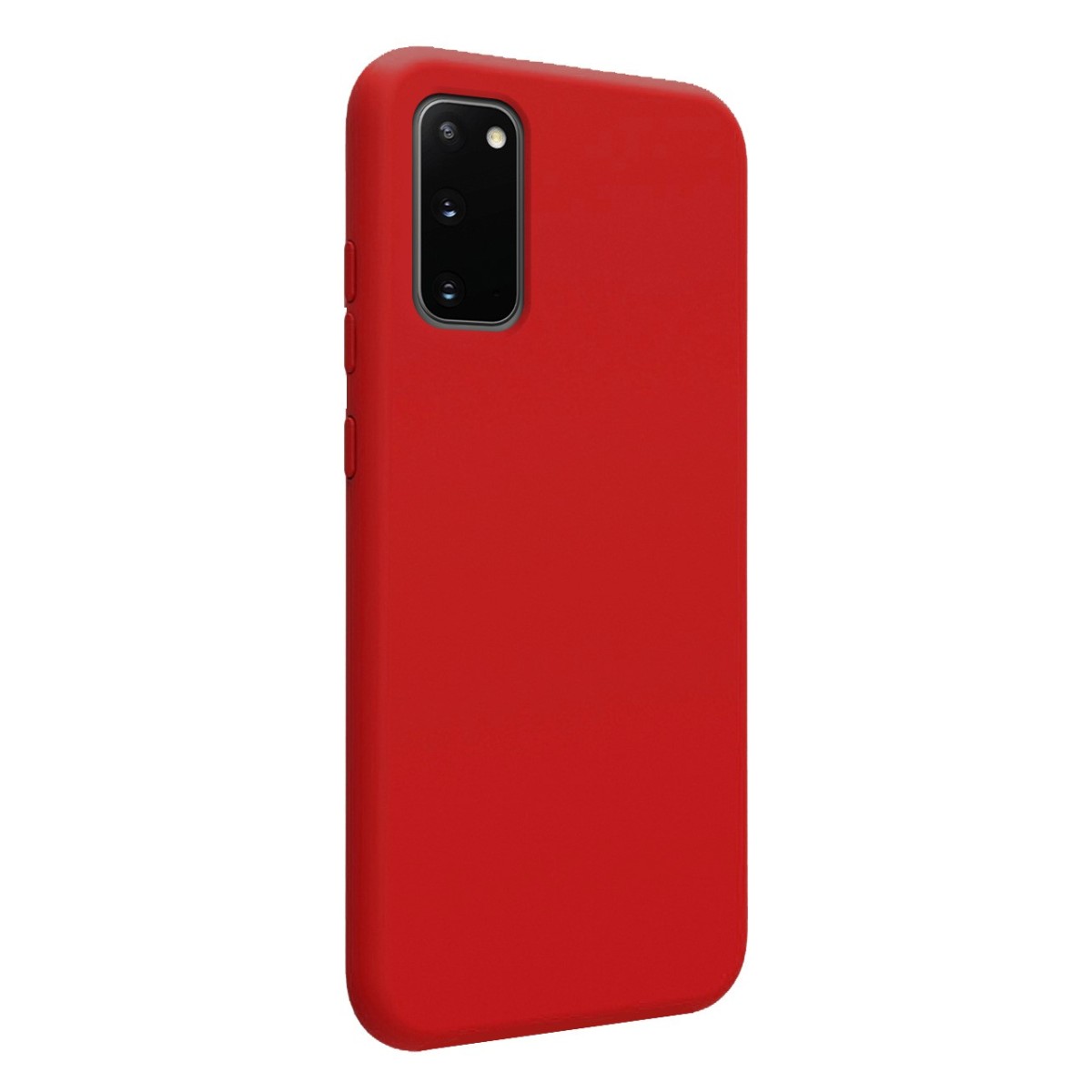 Funda Silicona Líquida Ultra Suave para Samsung Galaxy S20 color Roja