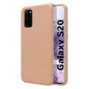 Funda Silicona Líquida Ultra Suave para Samsung Galaxy S20 color Rosa