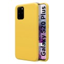 Funda Silicona Líquida Ultra Suave para Samsung Galaxy S20+ Plus color Amarilla
