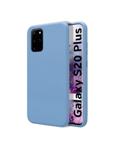 Funda Silicona Líquida Ultra Suave para Samsung Galaxy S20+ Plus color Azul Celeste